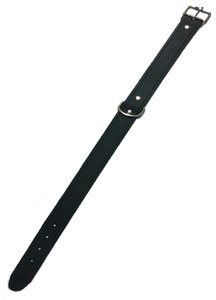 COLLAR CUERO LISO 60 cm. NEGRO
